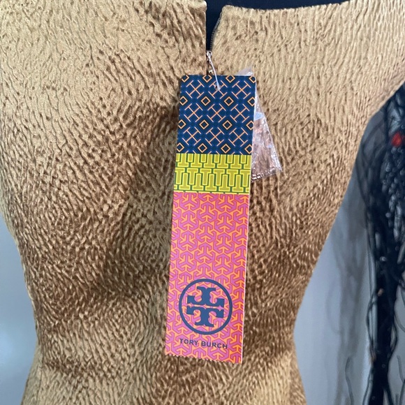 Tory Burch Birdie Embroidered Shimmery Dress - Picture 3 of 5